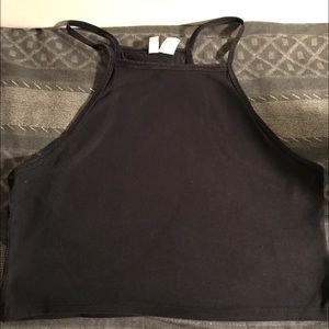 Basic black crop top🖤